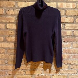 Vtg Ralph, Lauren Polo Jean company women’s Sz M navy turtleneck 💯 cotton
